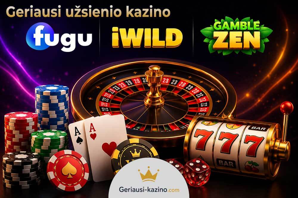 Top užsienio kazino - fugu, iwild, gamblezen.