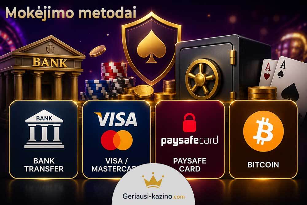 Mokėjimo metodai - nuo banko iki bitcoin.